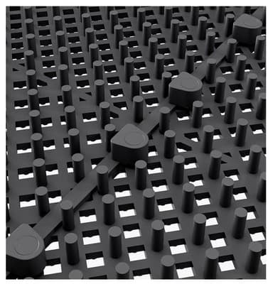 Interlocking Tile 12"x12" Garage Patio Pool Bathroom, Anti-Slip, Black 60 Pcs - Thumbnail 9