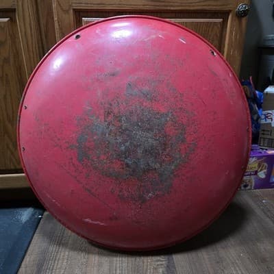 Vintage Blazon Sno-Flyer Steel Snow Sled Disc Litho Child Dog 1940s-1950s USA - Thumbnail 9