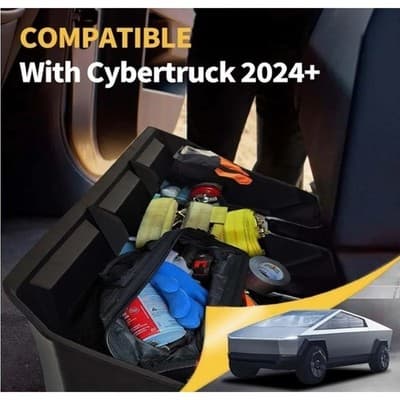 Underseat Storage Bin Fits For Tesla Cybertruck 2024+ Rear Seat Back Tool Box - Thumbnail 11