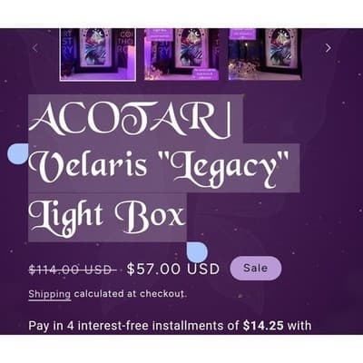 City of Starlight Book Nook | Fantasy Light Box | 3D Shadow Box | ACOTAR - Thumbnail 9