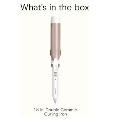 Conair Double Ceramic 1.25” Curling Iron Rose Gold, Instant Heat-Up, New in Box - Thumbnail 8