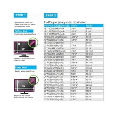 24” Privacy Screen Filter 16:9 531x298mm Anti-Glare Monitor Laptop* - Thumbnail 3