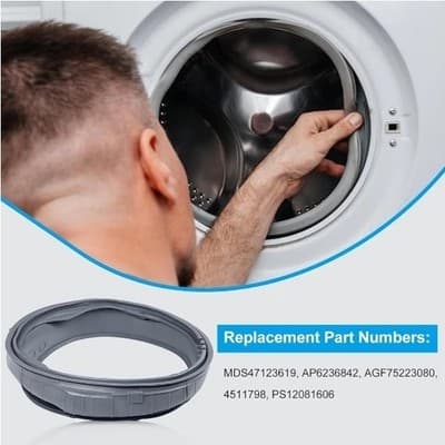 MDS47123619 Washer Door Boot Seal Gasket for LG Washers AP6236842 PS12081606 - Thumbnail 4