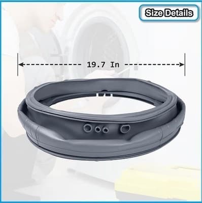 MDS47123619 Washer Door Boot Seal Gasket for LG Washers AP6236842 PS12081606 - Thumbnail 2