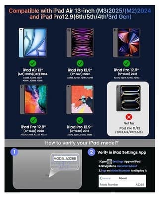 Typecase Edge Keyboard Case for iPad Air 13(M3 2025/M2 2024) and iPad Pro 12.9 - Thumbnail 6