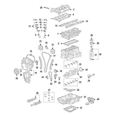 Engine Timing Camshaft Sprocket 2019-2024 GM/Cadillac 2.0 L4 Engine GM# 55512053 - Thumbnail 3