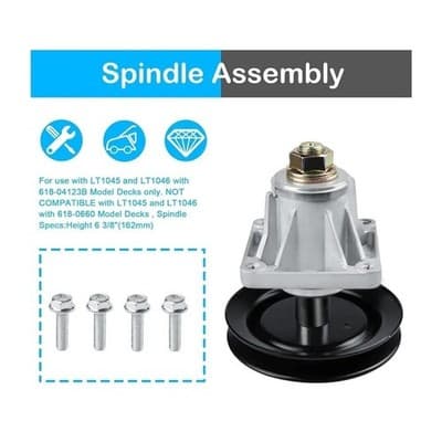 Mower Deck Spindle 918-04123B 618-04123B for Cub Cadet 46 Inch LT1022 - Thumbnail 2