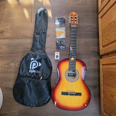 Pyle Acoustic Guitar Kit, 4/4 Full Size, Full Accessory Kit #PGACLS90BB - Image 1