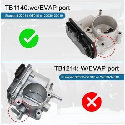 Throttle Body for 2009 2010 Toyota Corolla Matrix Pontiac Vibe 1.8L S20090 - Thumbnail 5