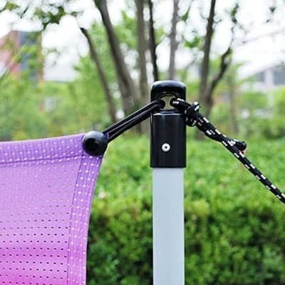 10FT Adjustable Outdoor Banner Stand Yard Sign Frame w/ Ground Spikes, Carry Bag - Thumbnail 7