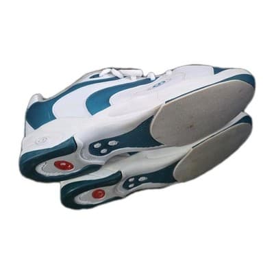 Vintage Dexter Women’s Bowling Shoes US 8.5 White Teal KF2001 B937-5 Retro Rare - Thumbnail 6