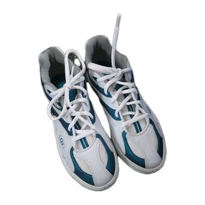 Vintage Dexter Women’s Bowling Shoes US 8.5 White Teal KF2001 B937-5 Retro Rare - Thumbnail 5