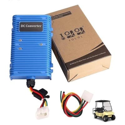 Golf Cart Voltage Reducer 36V/48V to 12V for EZGO Club Car Yamaha 30A 350W - Image 1