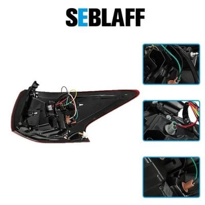 Outer Left Driver Side Tail Light for 2016-2017 Nissan Altima 26555-9HS1A - Thumbnail 4