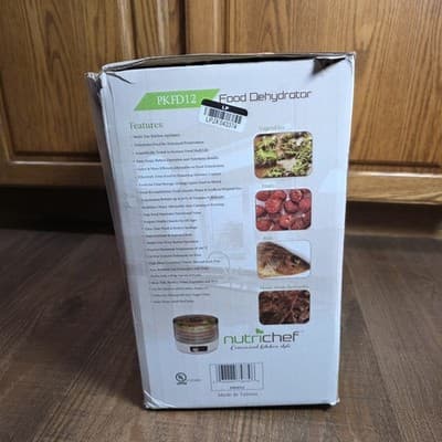 NutriChef Food Dehydrator 5-Tray Electric Fruit Jerky Dryer Open Box Cracked Lid - Thumbnail 5
