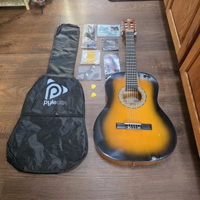 Pyle 36" Beginner Acoustic Guitar Kit 3/4 Size #PGACLS82SUN.9 - Thumbnail 5