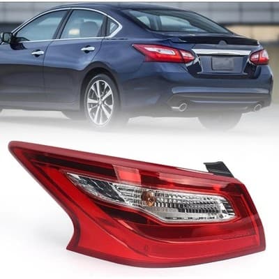 Outer Left Driver Side Tail Light for 2016-2017 Nissan Altima 26555-9HS1A - Image 1