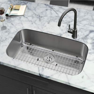 Kitchen Sink Grid and 26" x 14 1/16", Stainless Steel By Monsinta - Thumbnail 2