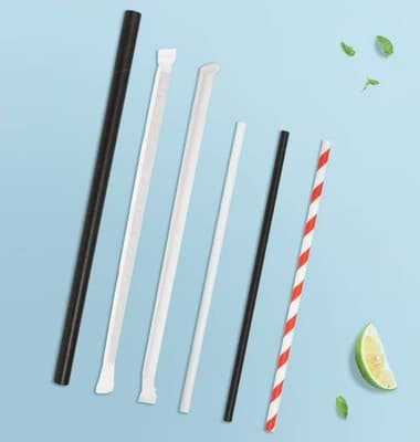 Red & White Paper Drinking Straws 5000Pcs(250 Per Pack) 7.75 inch Disposable - Thumbnail 8