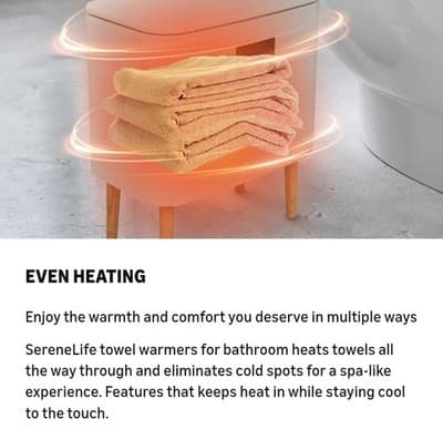 NEW SereneLife WiFi Towel Warmer Bucket 20L Large Spa Heater Auto Shut-Off - Thumbnail 8