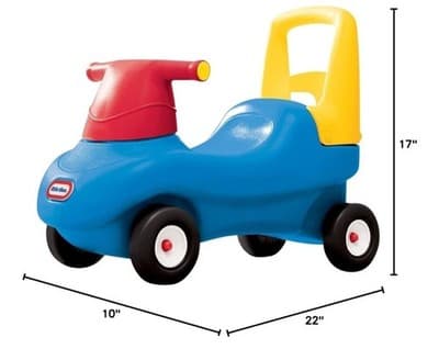 Little Tikes Push & Ride Racer Toddler Ride-On Walker Car Blue Red 22” w/ Screws - Thumbnail 2