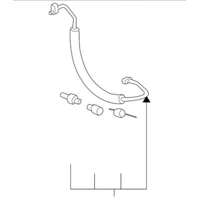 Air Conditioning Compressor and Condenser Hose Assembly GM# 22752061 - Thumbnail 2