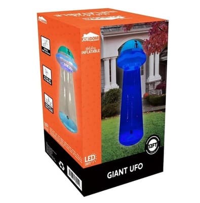 12FT Halloween Inflatable UFO Alien LED Lighted Yard Decoration Blow Up Outdoor - Thumbnail 2