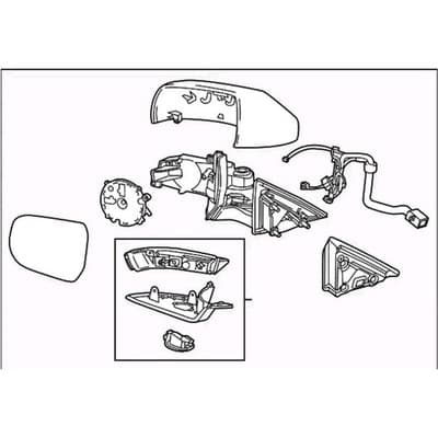 Drivers Side View Mirror 2014-2015 CADILLAC ATS, NEW OEM GM#23194145 - Thumbnail 9