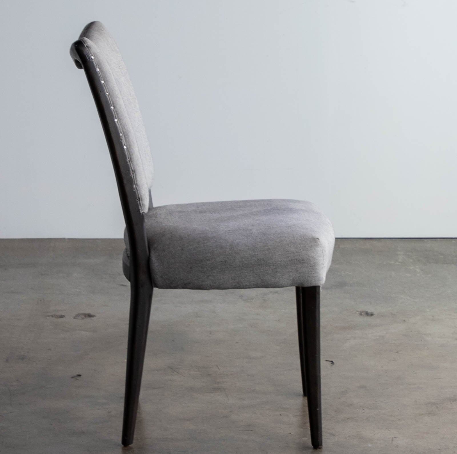 Four Hands Pinstripe Upholstered Dining Chairs - Thumbnail 4