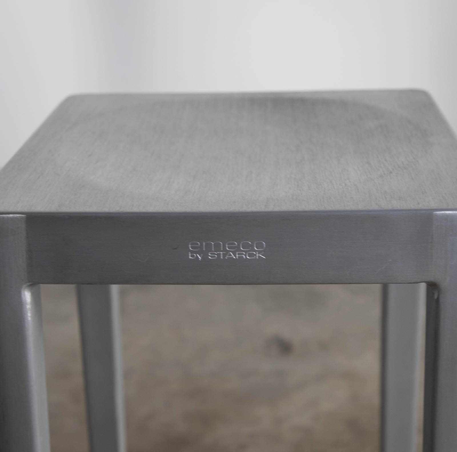 Design Within Reach Emeco by Starck Stools in Brushed Aluminum (Set of 2) - Thumbnail 4