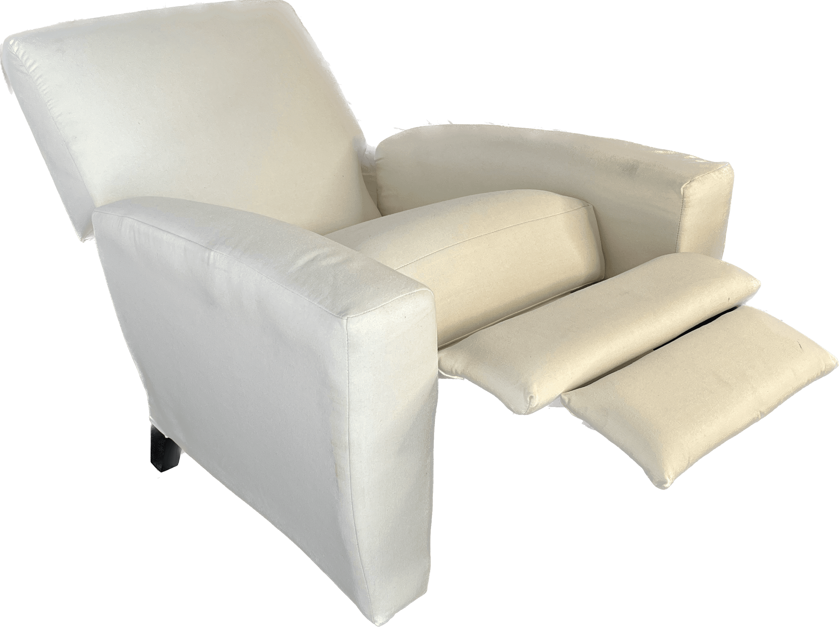 Scarlett Linen High Leg Reclining Chair - Thumbnail 2