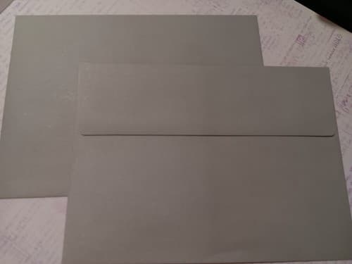 A7 Gray Invitation 5x7 Envelopes - Self Seal Square FlapPerfect for 5x7 Cards... - Image 1