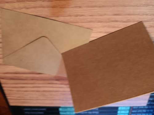 Paper Studio 3.5x5 (Brown) blank greeting cards. - Thumbnail 2