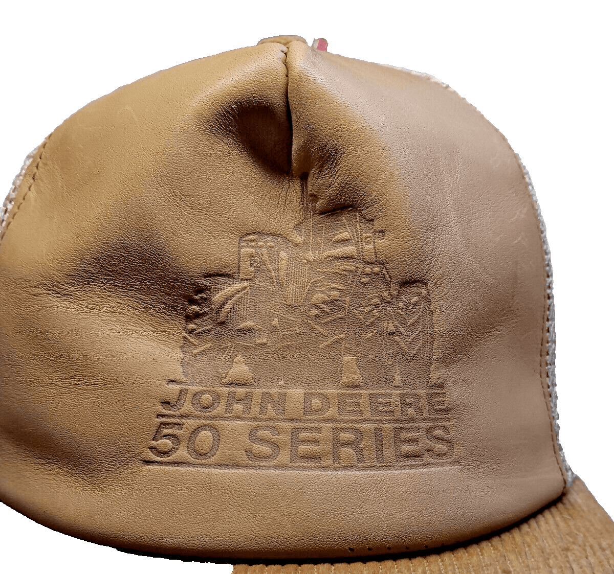 Vintage John Deere 50 Series Mesh Corduroy Snapback Trucker Hat - Thumbnail 2