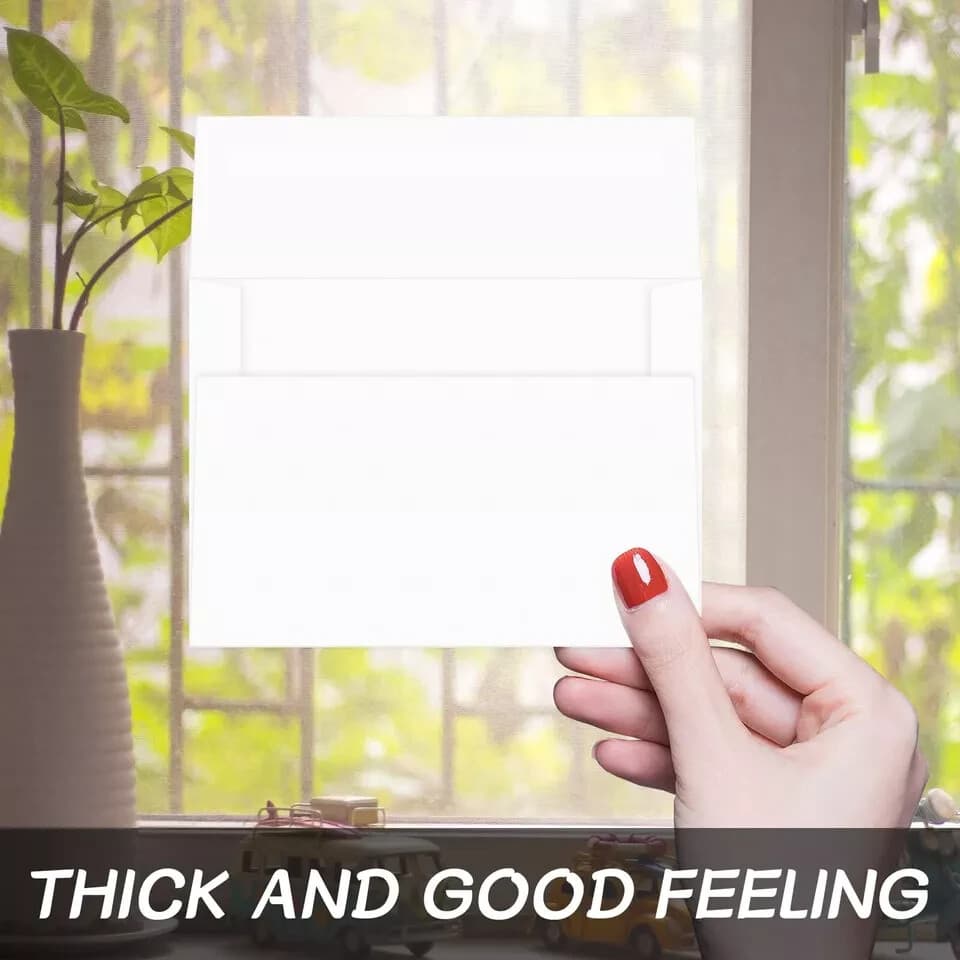 25 - Pack White A6 Invitation Envelopes 4.75"x6.5" (ENVELOPES ONLY) - Thumbnail 3