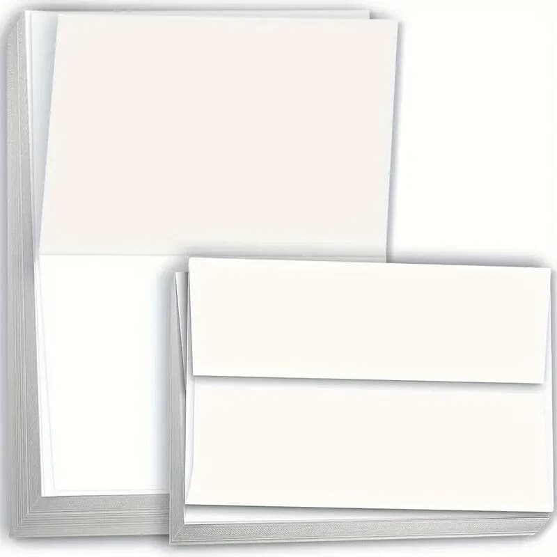 Blank White Greeting Cards with Envelopes - Bulk Set of 30 - Image 1