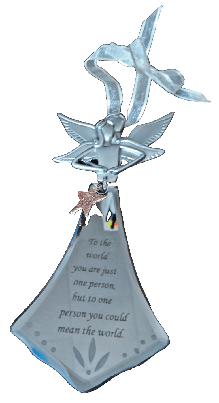 Angelic Reflections Mirrored Angels Ornament (Sentiment) - Thumbnail 2