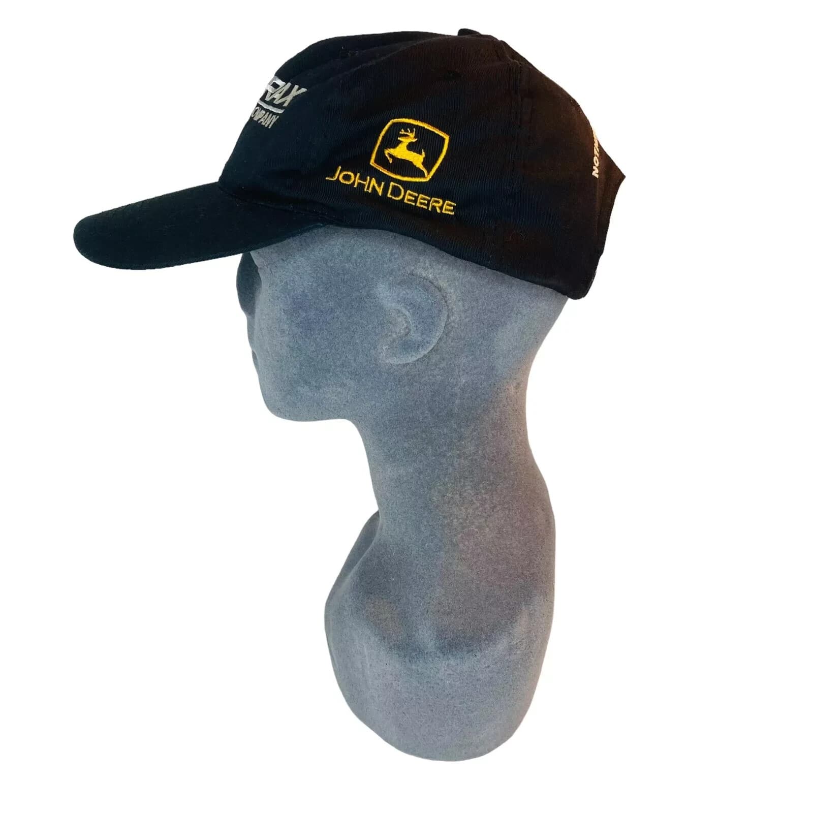 John Deere Nortrax Black Agriculture SnapBack Falcon Hat Adjustable Baseball Cap - Thumbnail 3