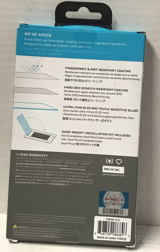 Speck Shieldview Samsung Galaxy A20 Tempered - Glass, New - Thumbnail 2