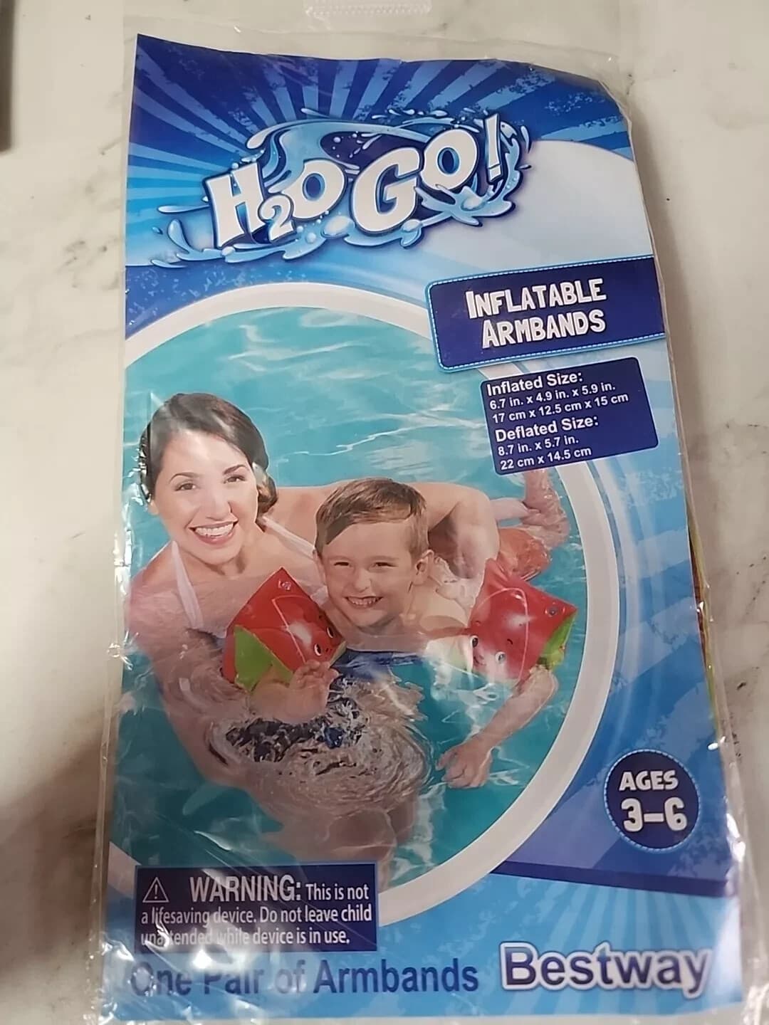 Inflatable (2) Pineapple/(1) Watermelon Swim Armbands NEW Ages 3-6 (3 Sets) - Image 1