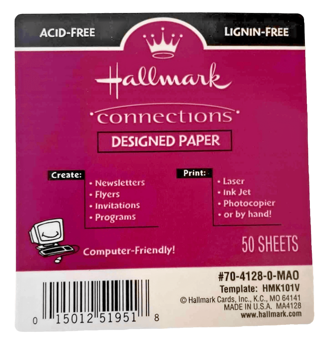 Vintage Hallmark Design Printer Paper Floral Teddy Bears Acid Free 30 Sheets - Thumbnail 4