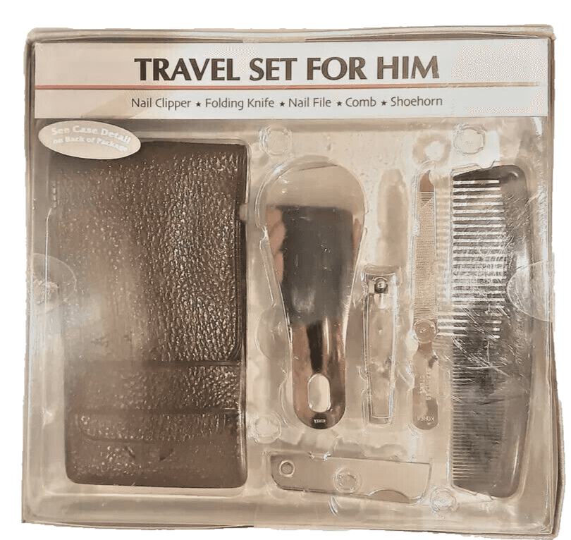 TRAVEL SET FOR HIM - NEW (This set includes the HARD CASE) - Image 1