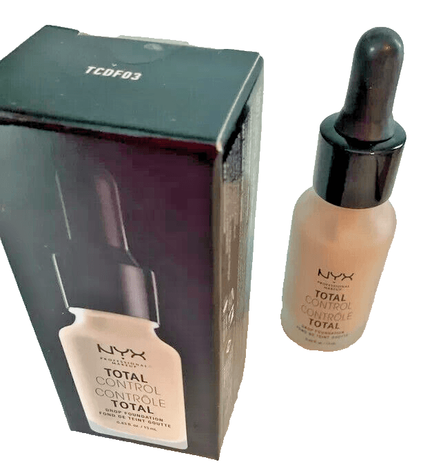 NYX Total Control Drop Foundation Professional Makeup TCDF03 Porcelain 0.43 oz - Thumbnail 2