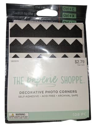108 Pcs Photo Corners Self Adhesive for Photo Mounting DIY Scrapbooking Albums - Image 1