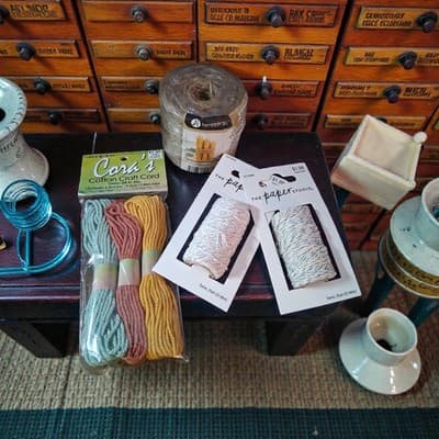 6 Fat Quarters / 2 Yards / 110 Yards Jute Cord Bundle - Image 1