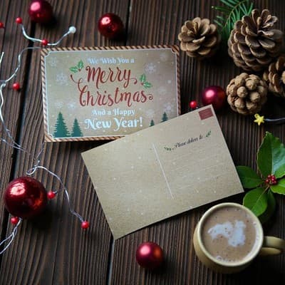 Holiday and Happy New Year Postcards - Bulk Postcards - Thumbnail 16