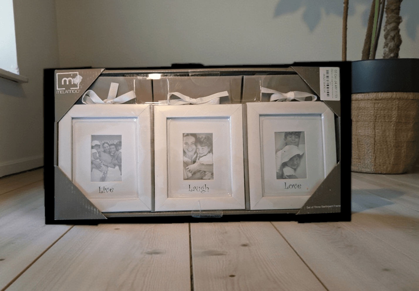 Melannco 3 Hanging Picture Frame Live Laugh Love Picture Frame - Image 1