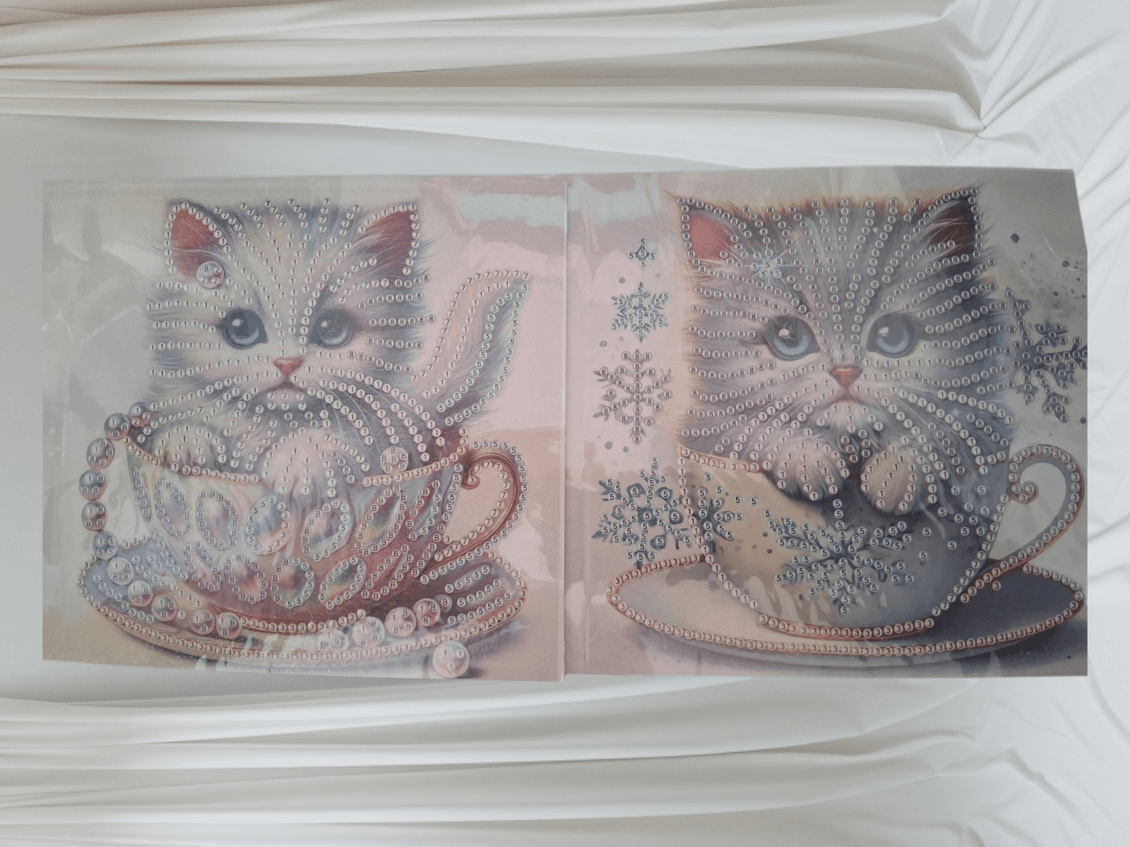 6 pcs Diamond Painting Greeting Cards - Kitties, Kitties, Oh, and did we say.... - Thumbnail 2