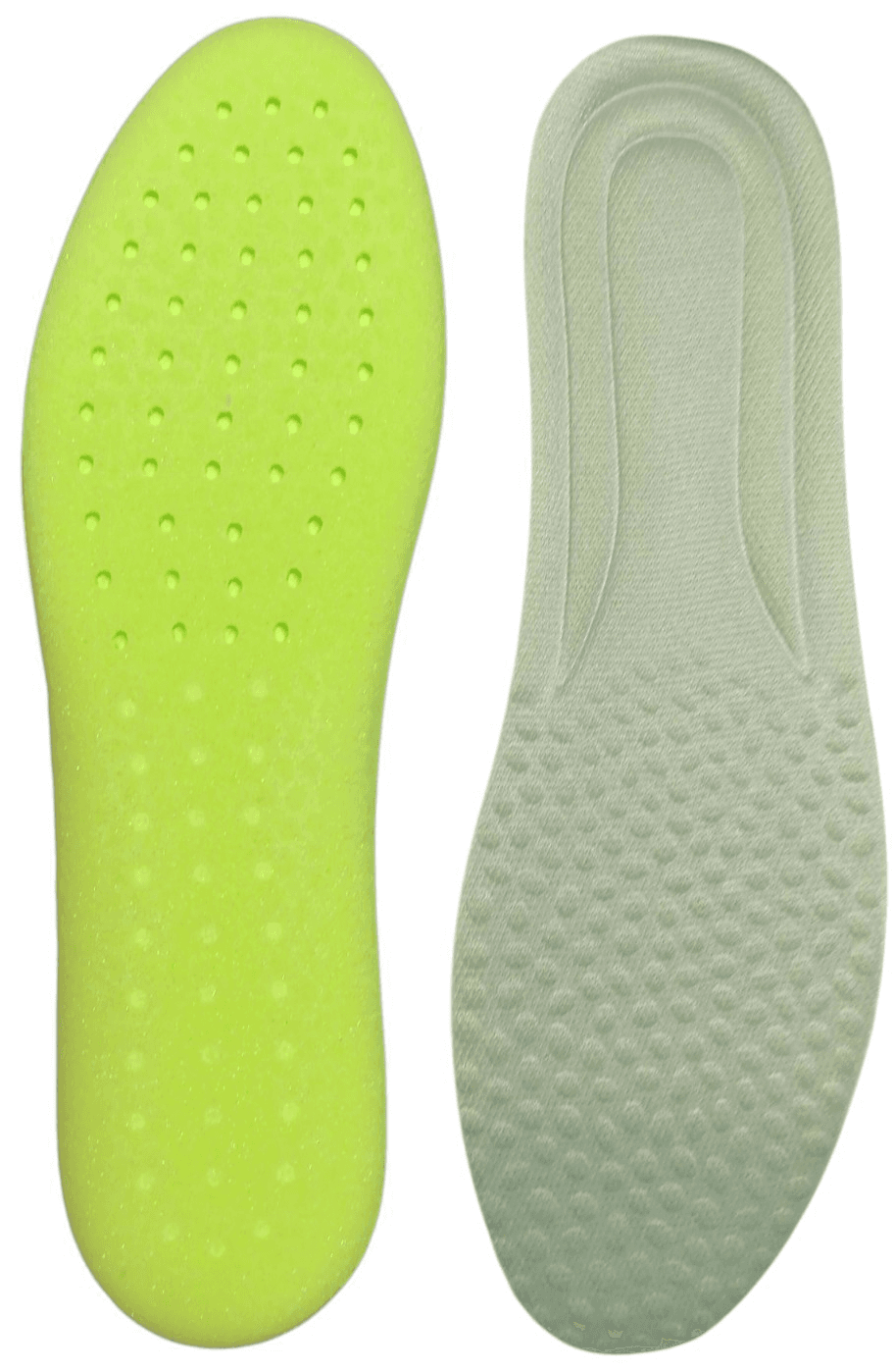 Responsive Foam Shoe Insert Fit Shoe Size 41/42 (Ladies Sz. 8) Green Gray 1 Pair - Thumbnail 3