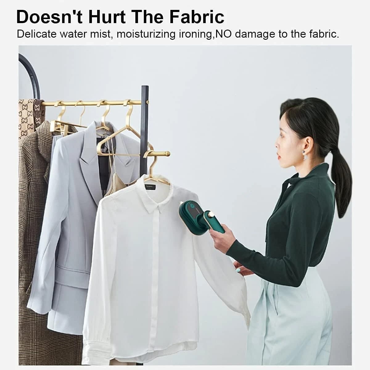 Travel Foldable Mini Iron With Spray - Thumbnail 5